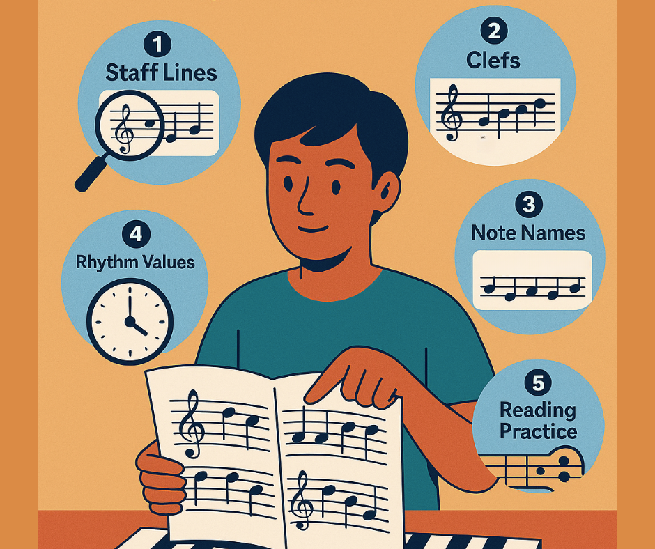 Beginner’s Guide to Reading Sheet Music: 5 Easy Steps